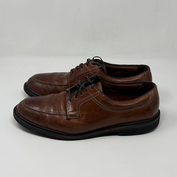 Allen Edmonds Wilbert Derby Shoes Mens 11 D Brown Leather Split Toe Casual Dress main image 13
